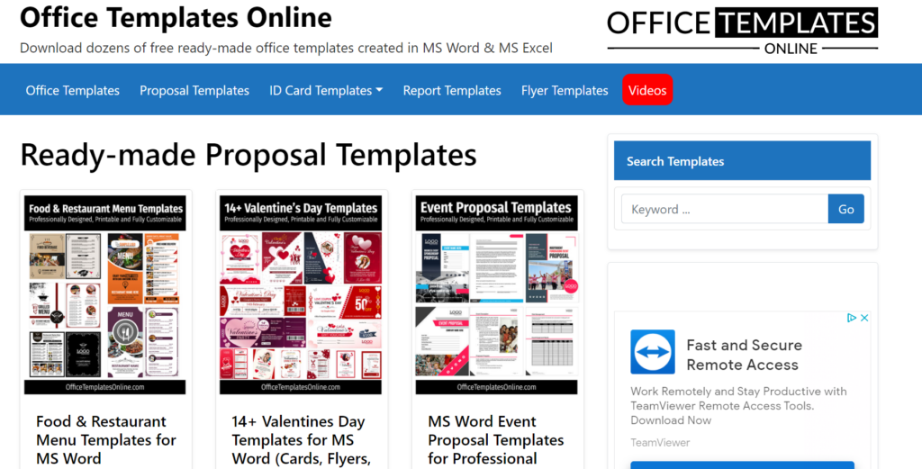 officetemplatesonline.com – download a free business proposal template