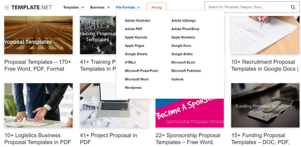 template.net – business proposal templates in all formats